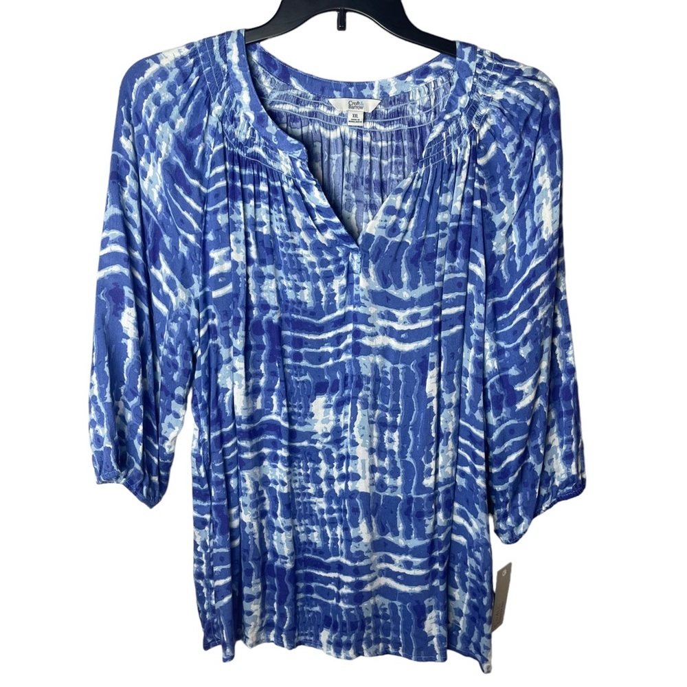 NWT Croft & Barrow Peasant Top XXL
